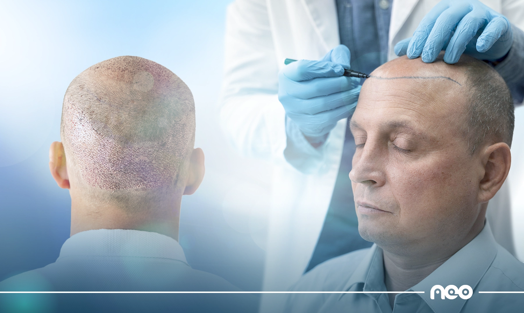 hair transplant scars